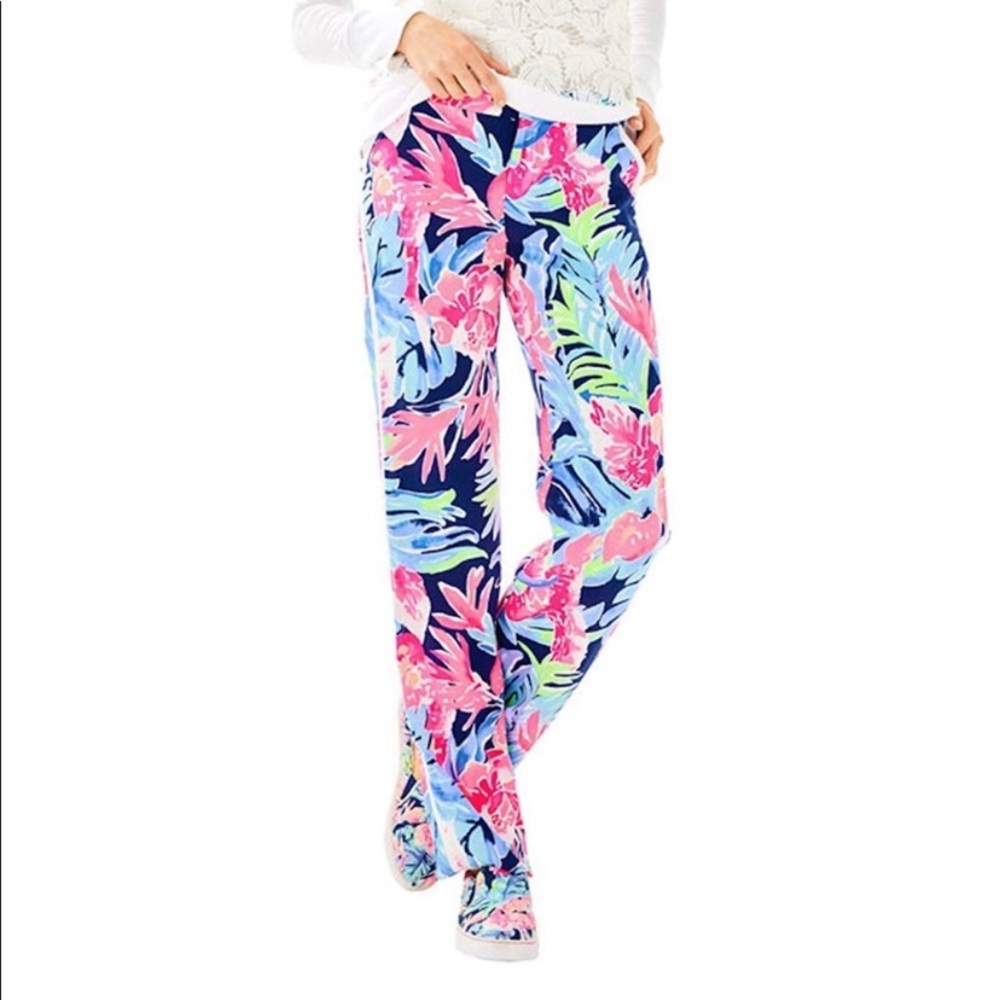 Lilly Pulitzer Madeira Pant High Tide Tropi Size 6
